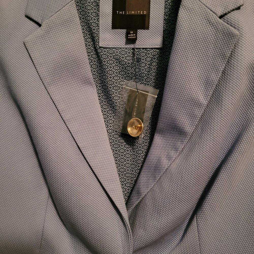 The Limited.  Light Blue/Periwinkle Blazer.  Size M. - Picture 3 of 6